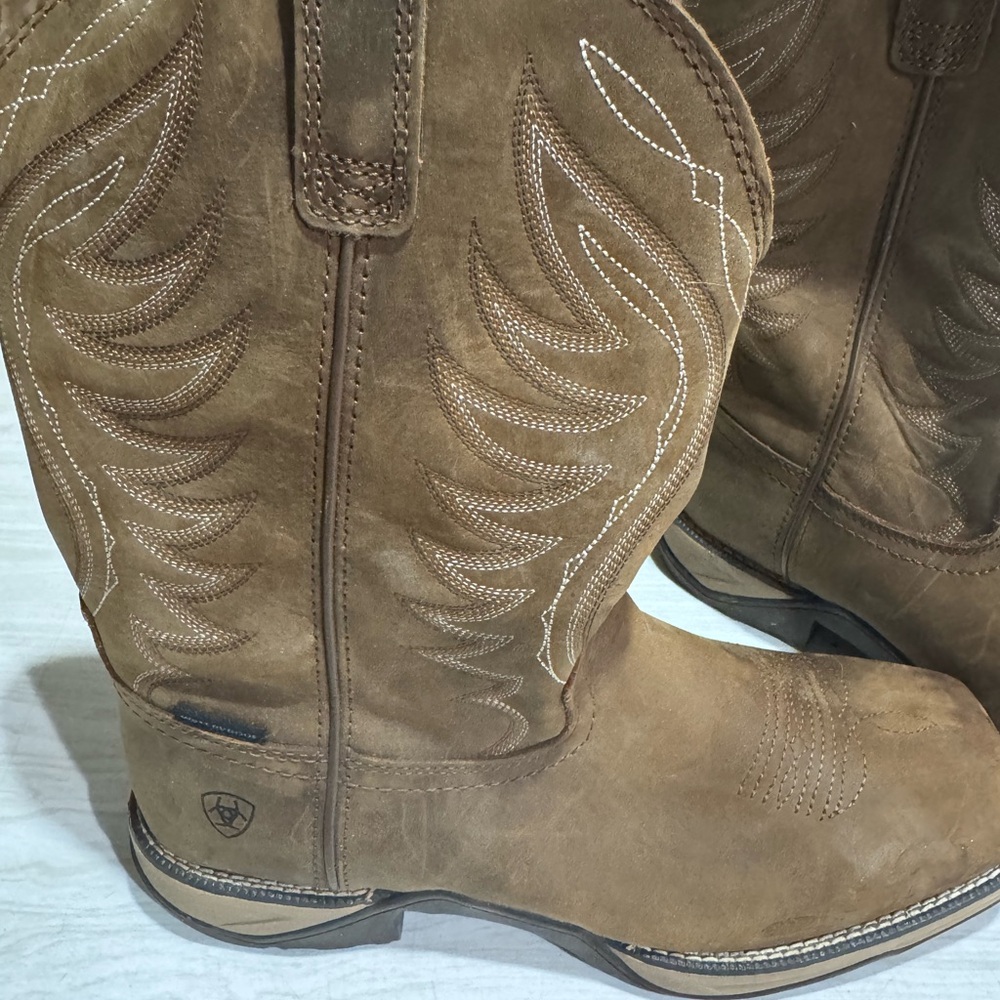 Ariat Tan Anthem Boots with composite toe